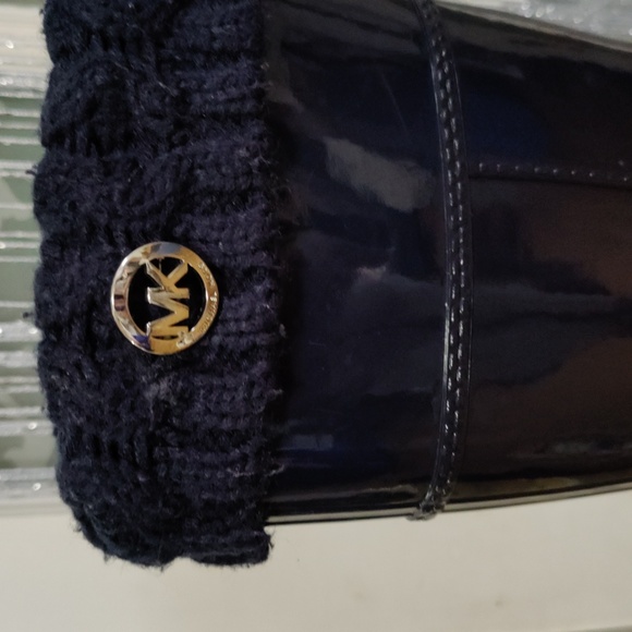 Michael Kors rain/snow boot size 71/2 navy blue true to size knee high - Picture 8 of 9